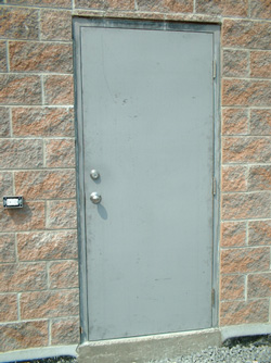 Basic Commercial Steel Entrance Door Toronto